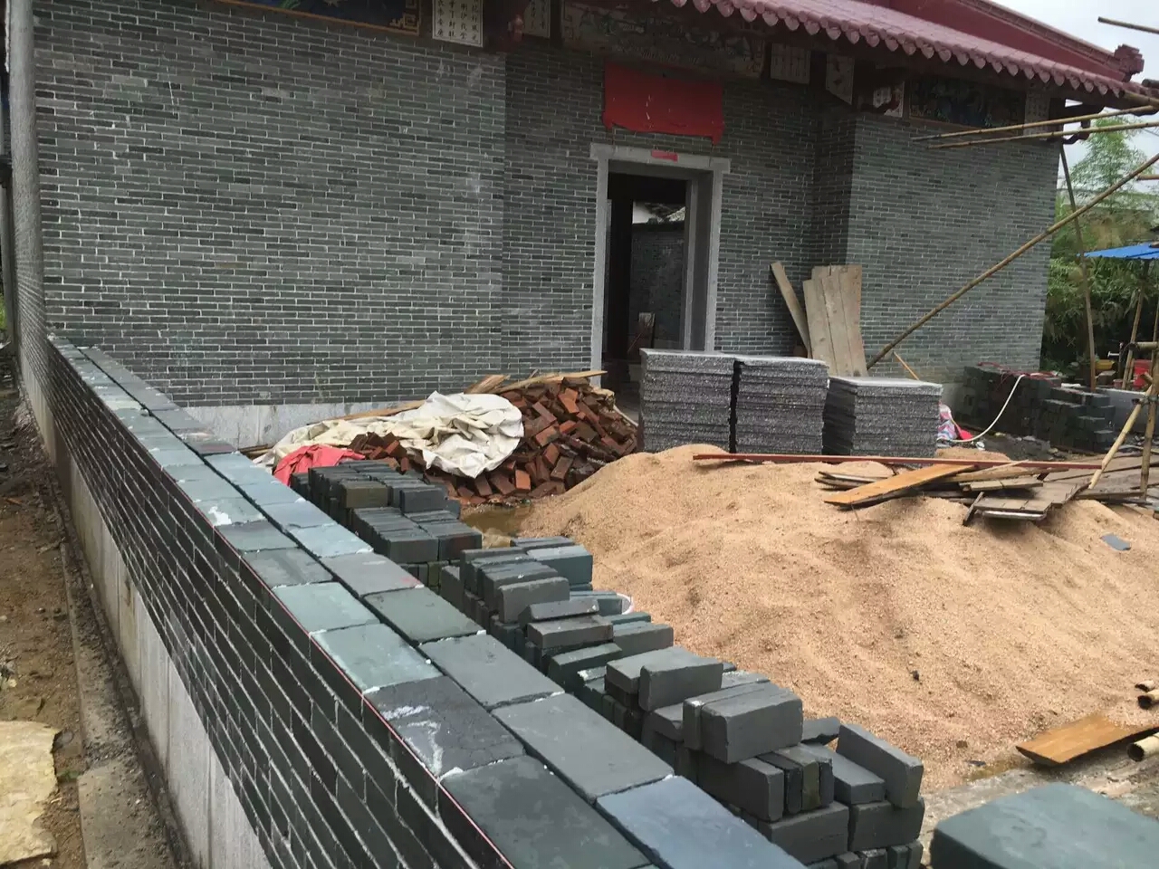 青磚建築效果 香港青磚 大陸青磚 起屋建築材料 香港建材 金銀倉 shknw 網購建築材料