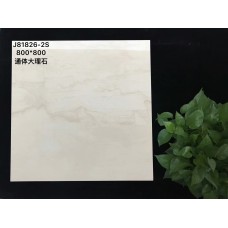J81826-2S通體大理石瓷磚800X800光亮易清潔花紋豐富不單調電腦自動噴墨技術磚紋清晰逼真超越拋光磚新技術