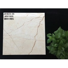 J81823-2S通體大理石瓷磚800X800光亮易清潔花紋豐富不單調電腦自動噴墨技術磚紋清晰逼真超越拋光磚新技術