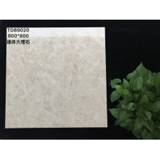 TD89020通體大理石瓷磚800X800光亮易清潔花紋豐富不單調電腦自動噴墨技術磚紋清晰逼真超越拋光磚新技術