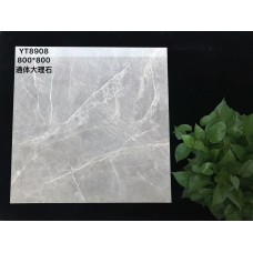 YT8908通體大理石瓷磚800X800光亮易清潔花紋豐富不單調電腦自動噴墨技術磚紋清晰逼真超越拋光磚新技術