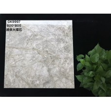 GK9997通體大理石瓷磚800X800光亮易清潔花紋豐富不單調電腦自動噴墨技術磚紋清晰逼真超越拋光磚新技術