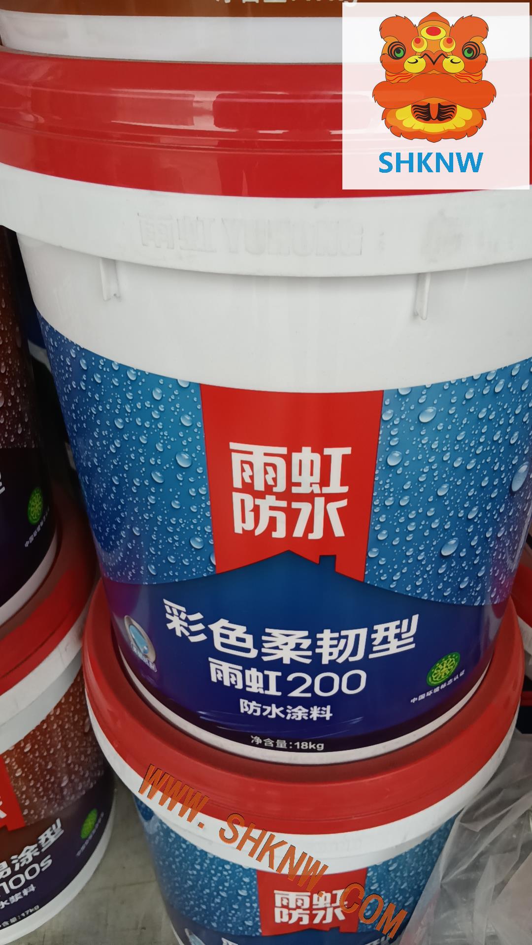 東方雨虹,ORIENTAL YUHONG,200型號彩色（藍色）柔韌型雨虹防水塗料,香港防水工程,香港防水塗料,金銀倉SHKNW,大陸直銷廠家,香港防水材料,防水裝飾輔料材料直銷,
