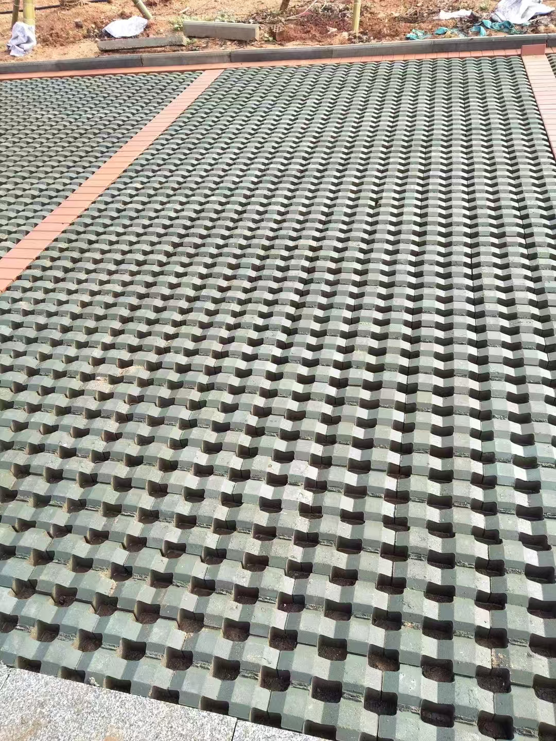 香港植草磚,水泥磚,停車位置磗,綠化帶植草磚,